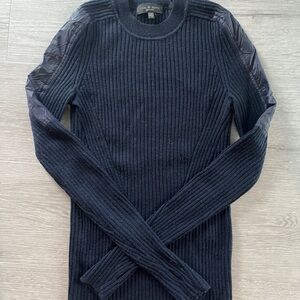 rag & bone Women's Black Ribbed Cardigan XXS